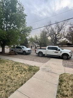 Scott Bros Utilities trucks on site